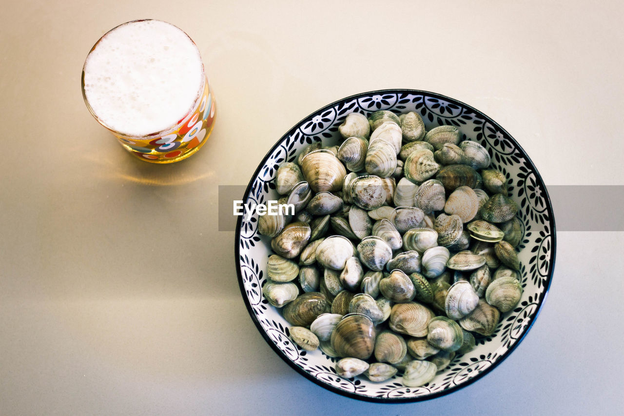 HIGH ANGLE VIEW OF PASTA IN BOWL