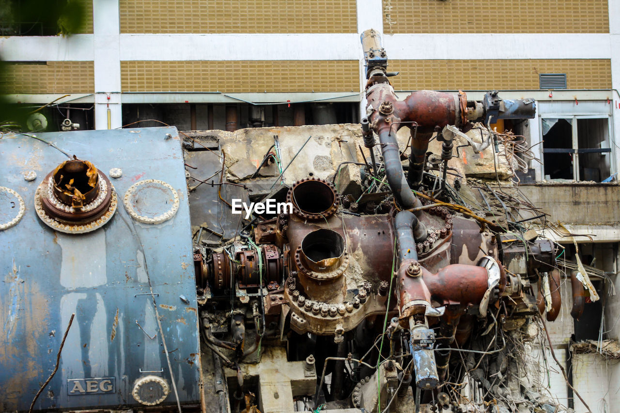 OLD MACHINERY AT FACTORY