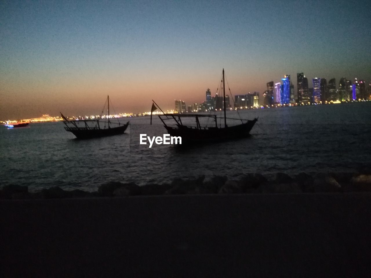 VIEW OF BOATS IN HARBOR