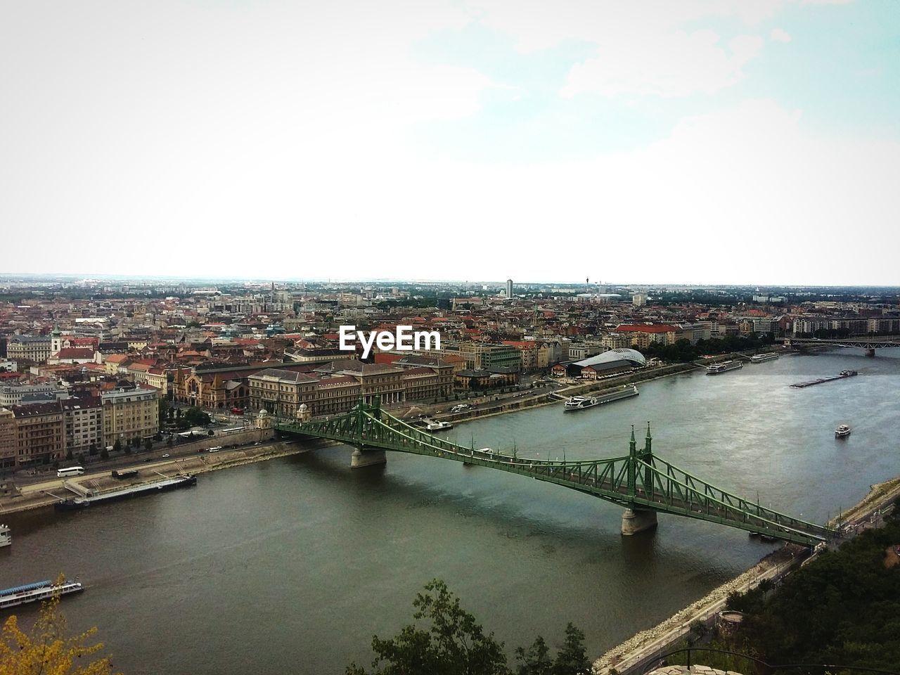 AERIAL VIEW OF SUSPENSION BRIDGE