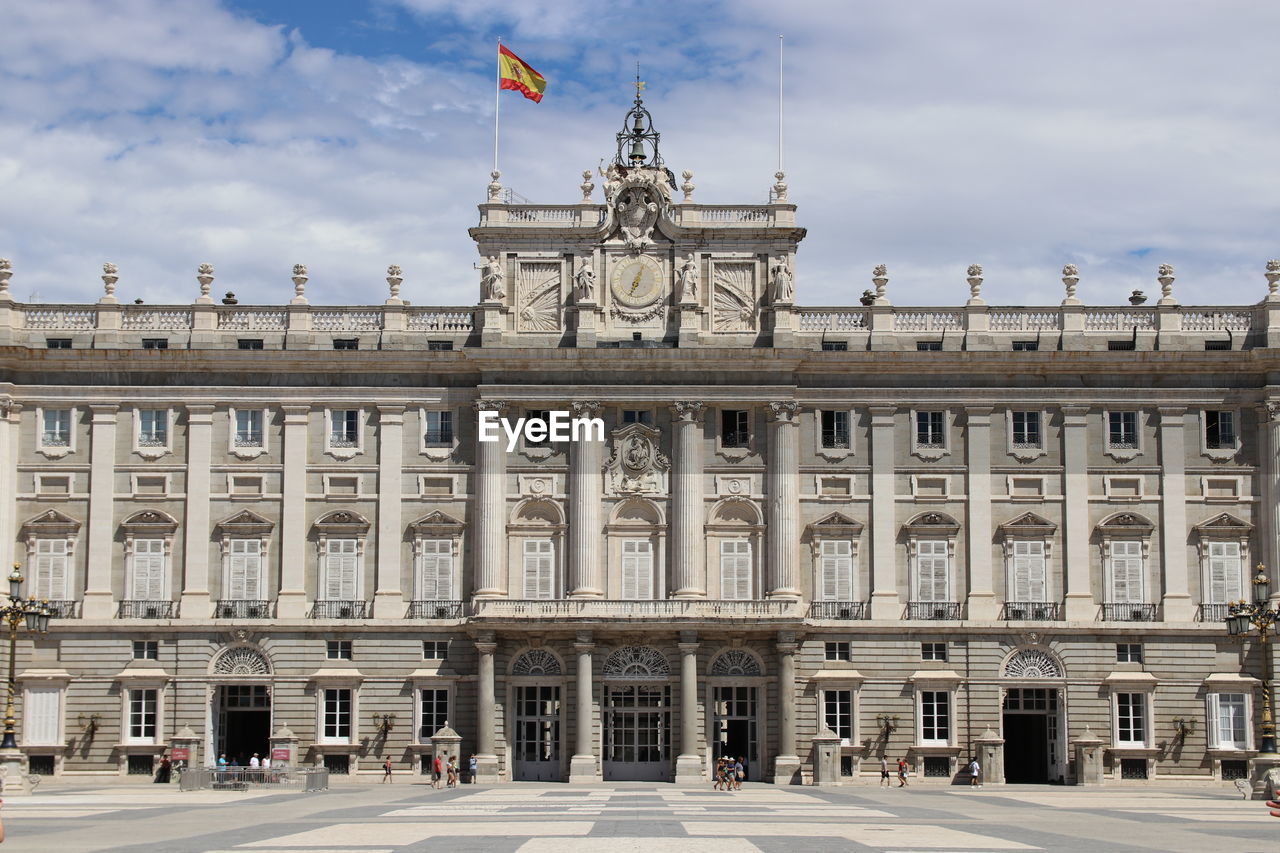 Facade of historical building, palace of madrid