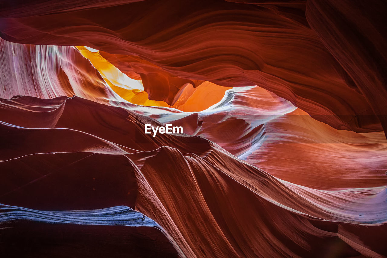 Full frame shot of red rock formation