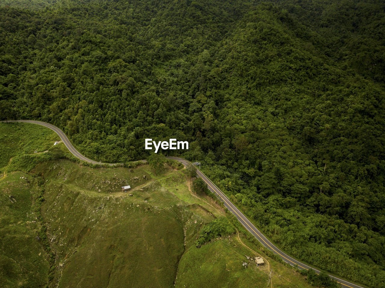 Directly above full frame shot of landscape