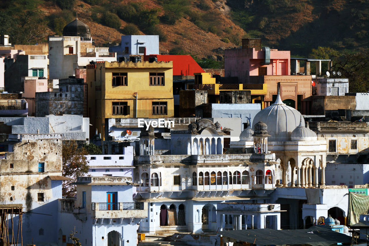 High angle view of townscape