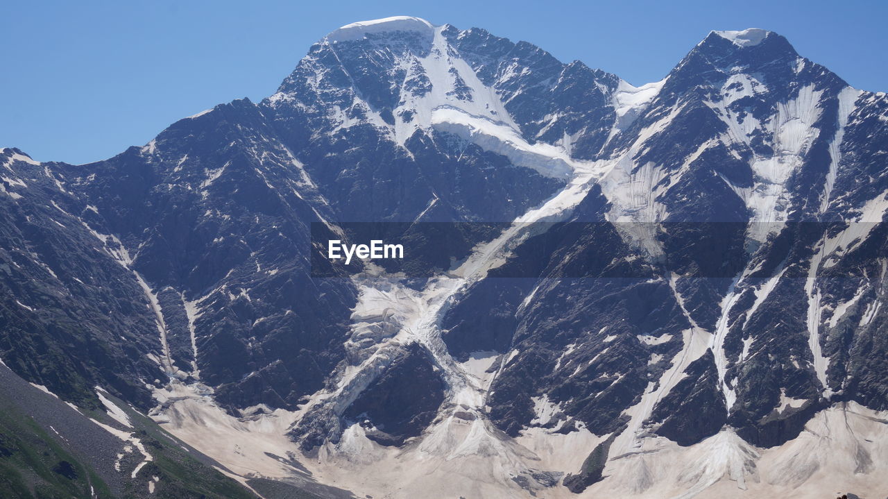 SNOW COVERED MOUNTAIN AGAINST SKY