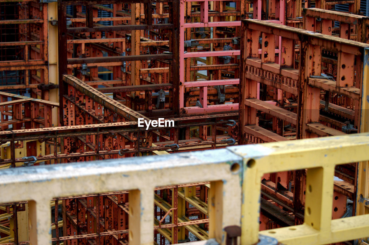 Abstract shot of old scaffolding