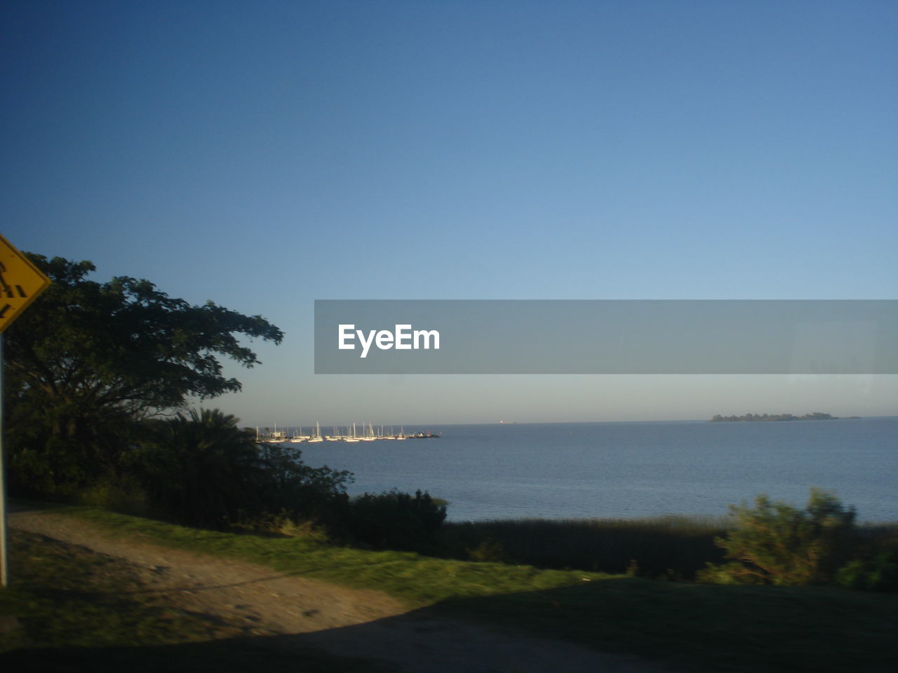 VIEW OF SEA AGAINST CLEAR SKY