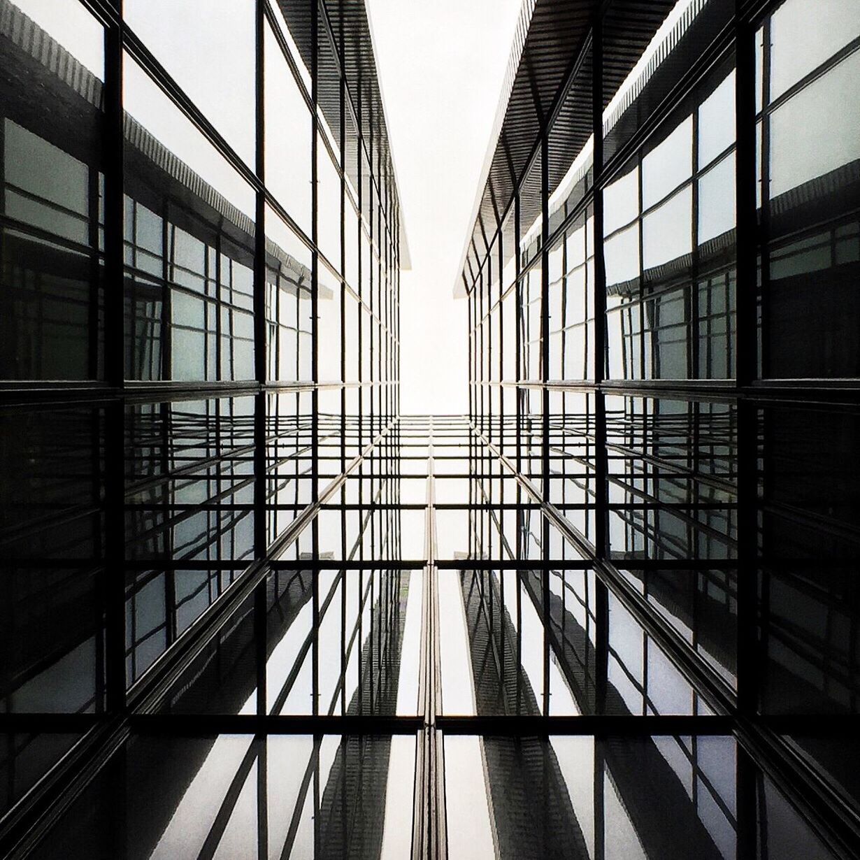 Low angle view of modern building