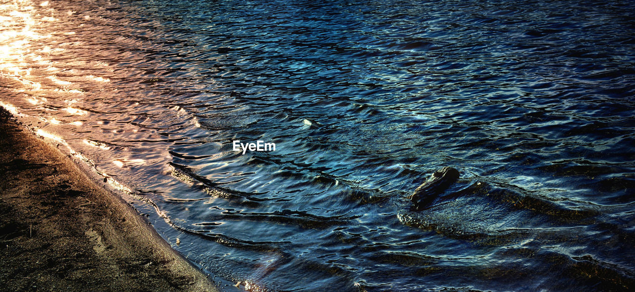 Close-up of rippled water