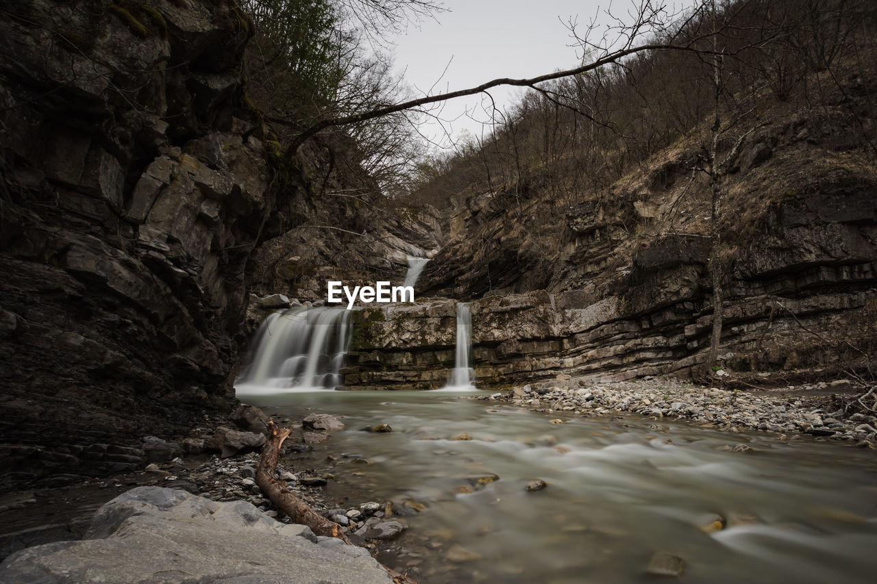 SCENIC VIEW OF WATERFALL