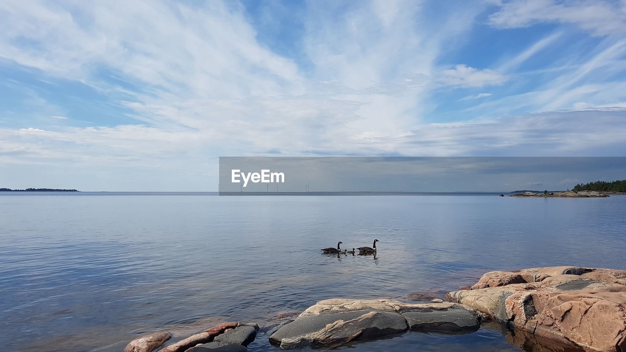 SCENIC VIEW OF SEA AND ROCKS