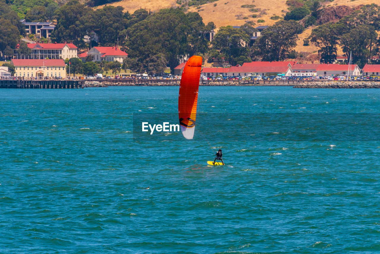 PERSON ON SEA AGAINST SKY