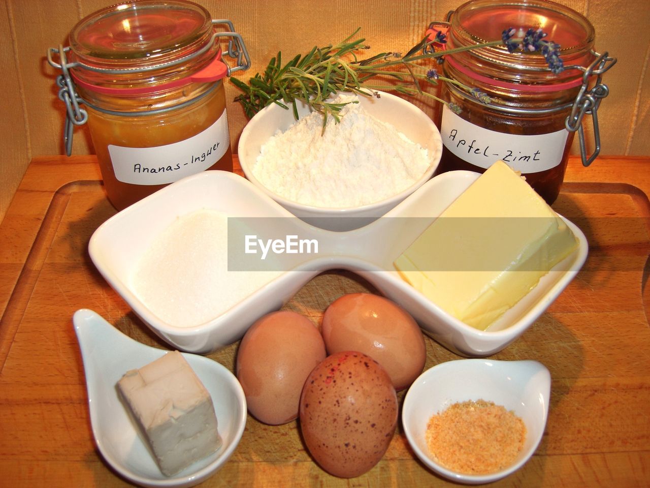 Close-up of ingredients on table