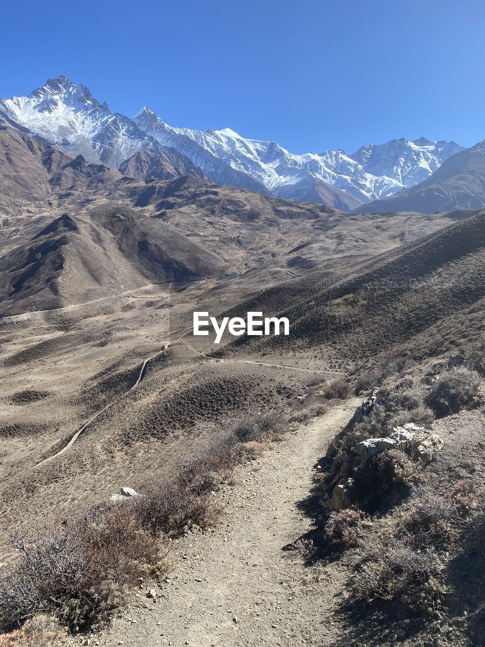 SCENIC VIEW OF MOUNTAINS AGAINST CLEAR SKY