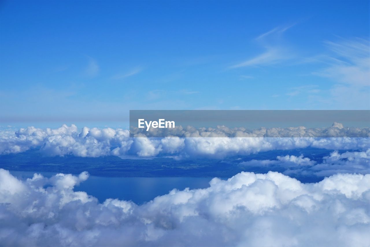 AERIAL VIEW OF CLOUDS IN SKY