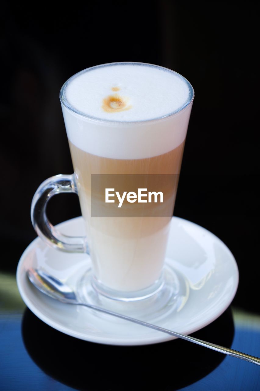 Tall latte coffee glass