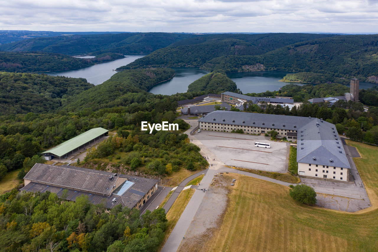 Aerial view of ns-ordensburg vogelsang, germany