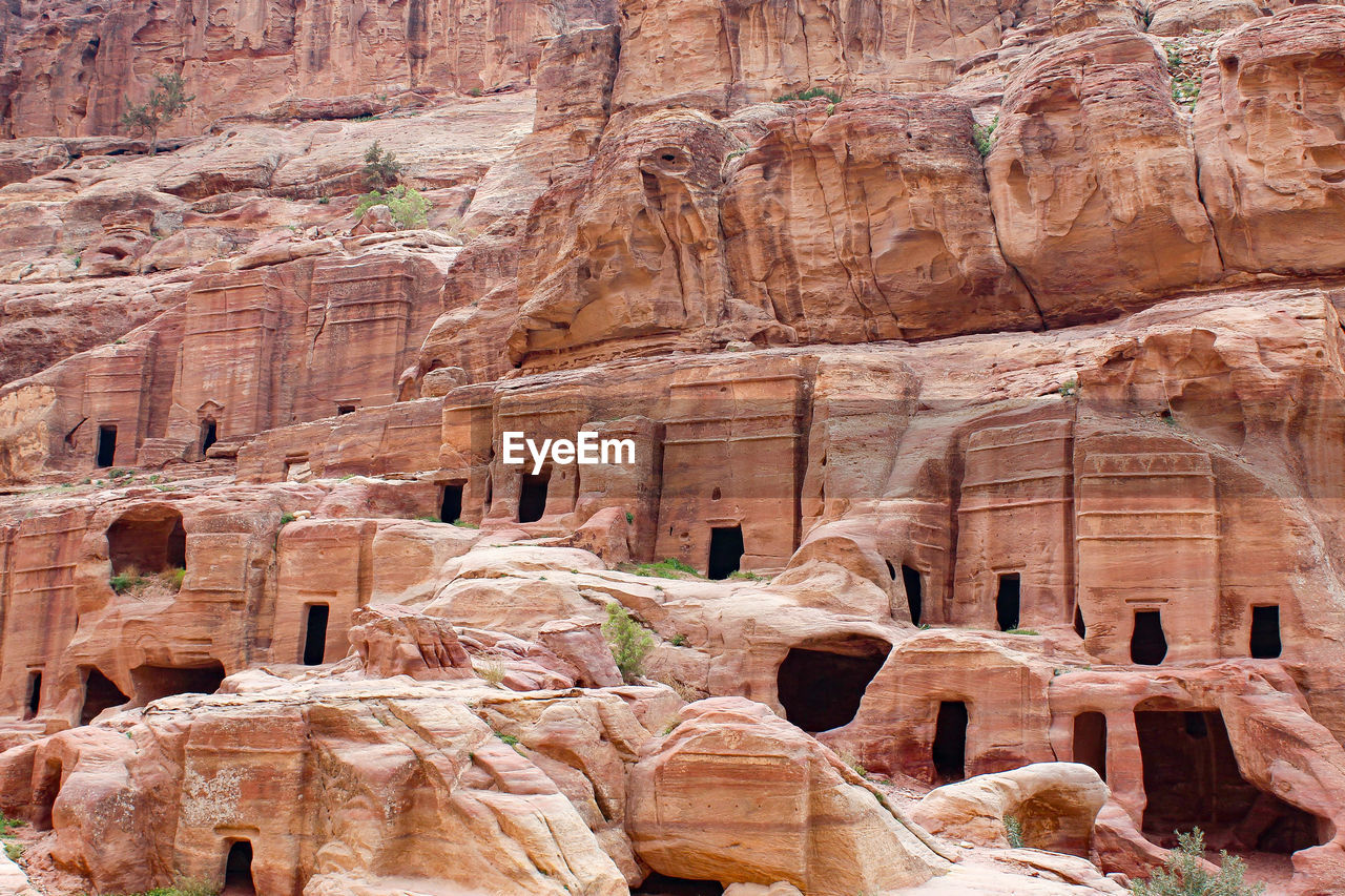 Low angle view of old ruins