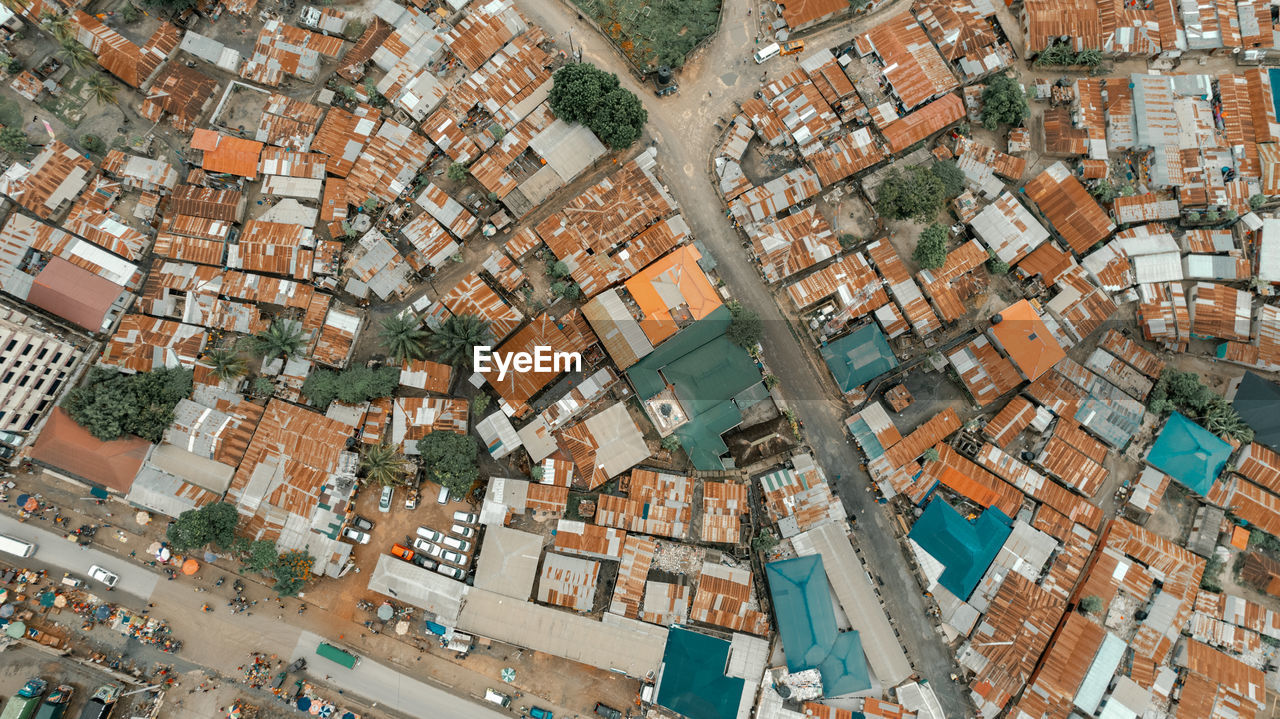 Aerial view of the industrial area in dar es salaam