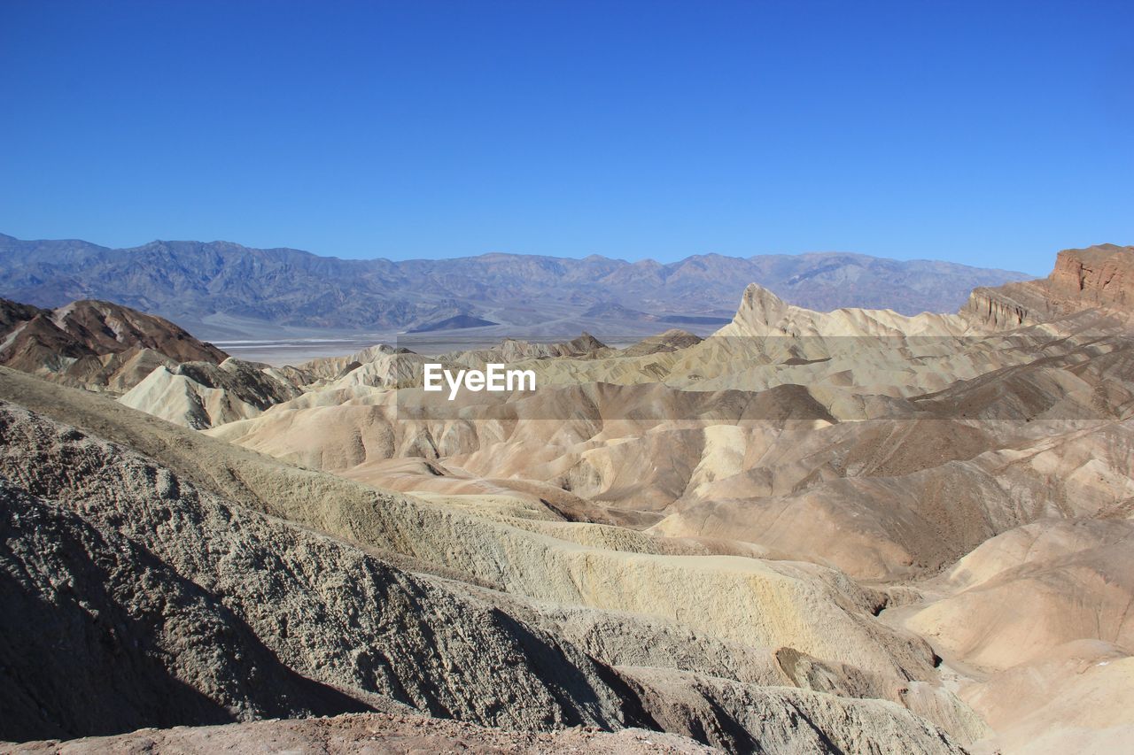 Scenic view of mountain against clear sky