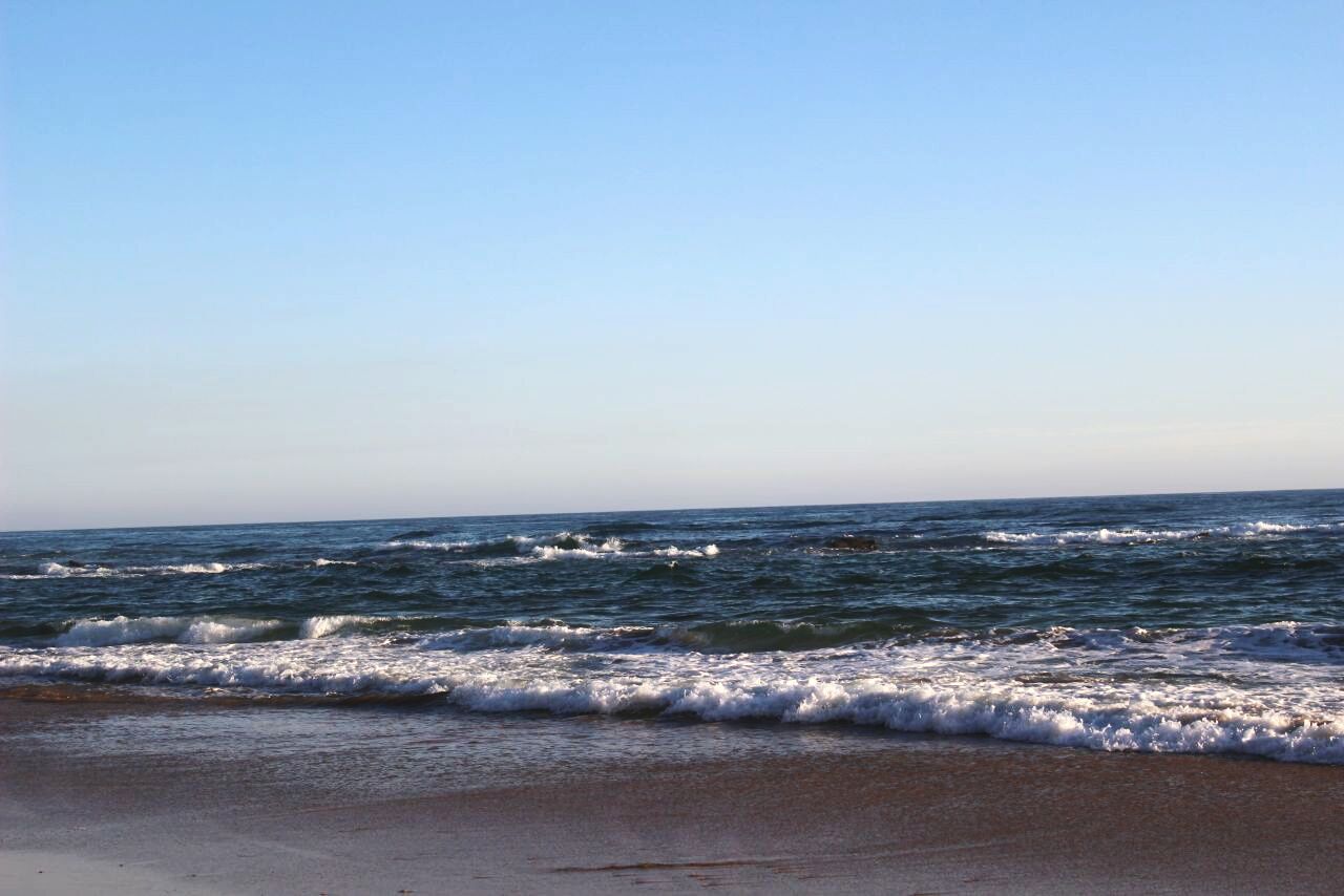 VIEW OF SEA AGAINST CLEAR SKY