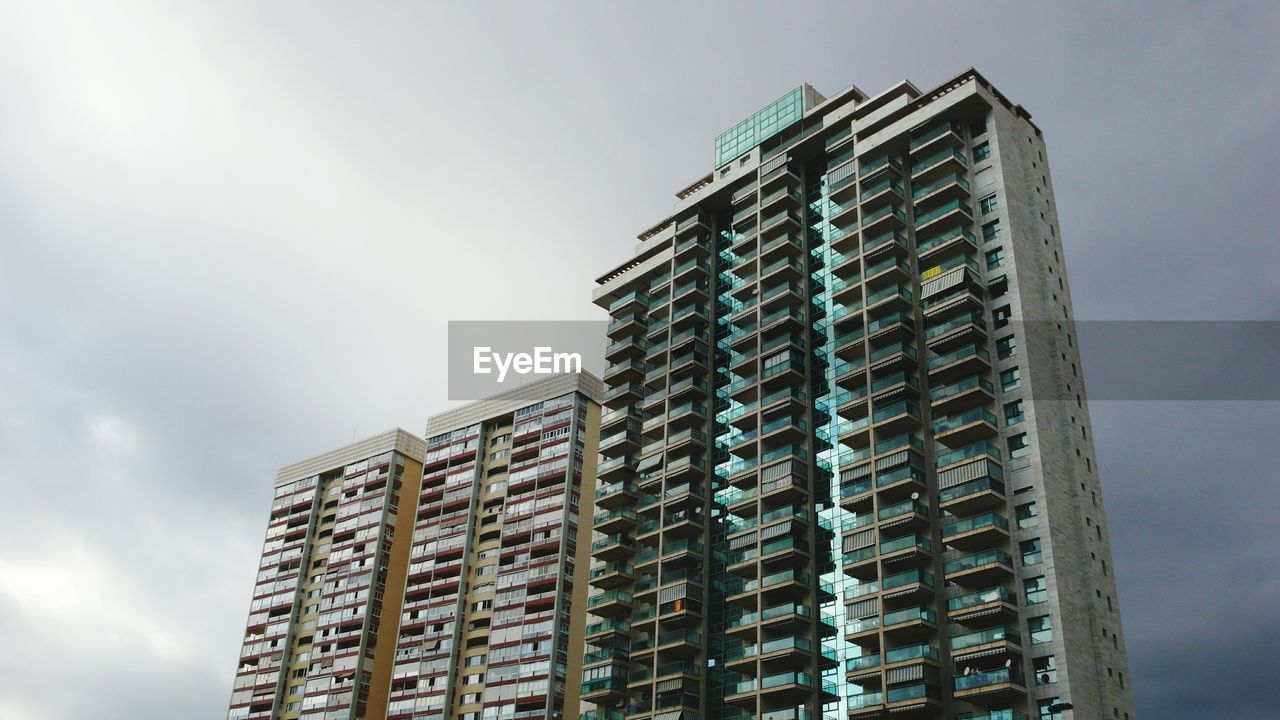 Low angle view of buildings against sky