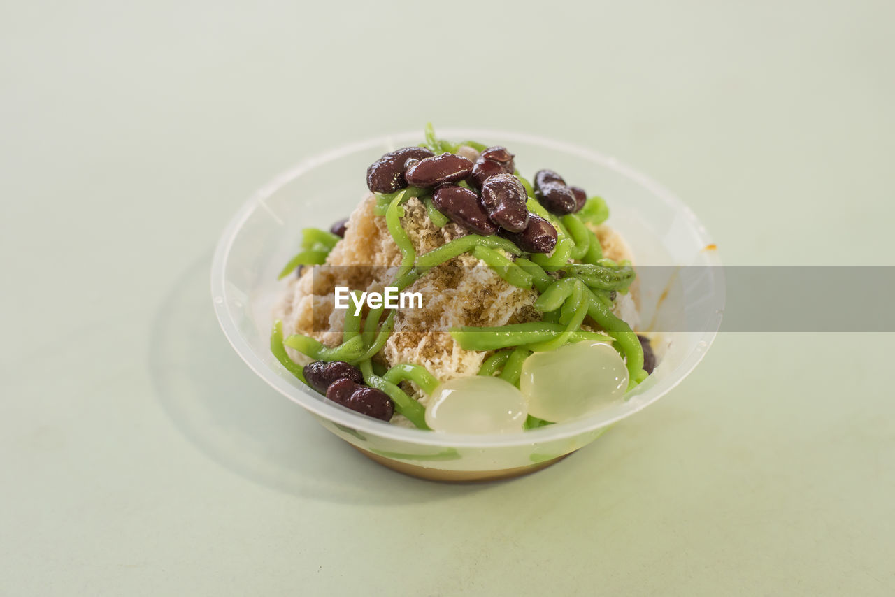 Close-up of dessert served in bowl