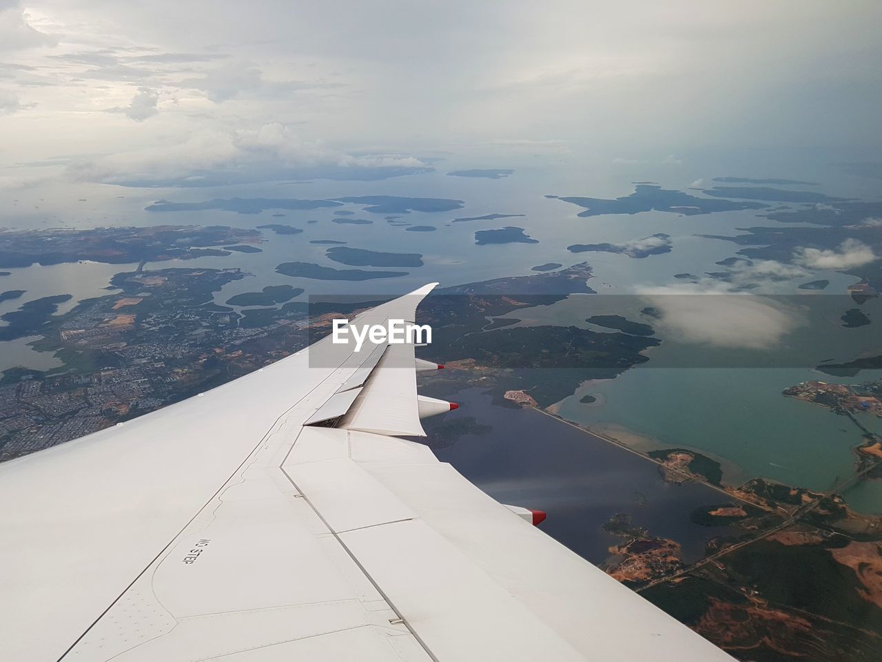 Aerial view of landscape against sky