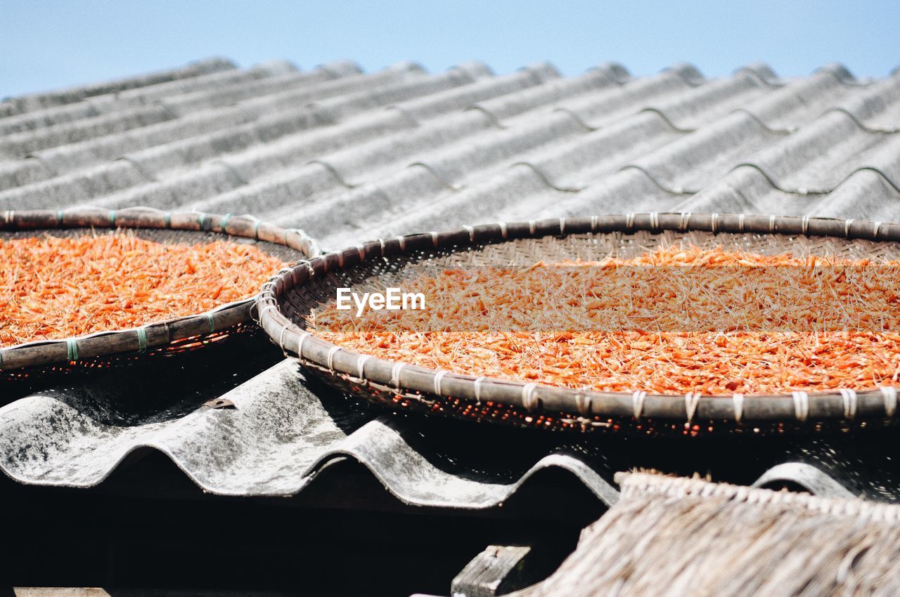 CLOSE-UP OF FOOD ON TABLE AT MARKET