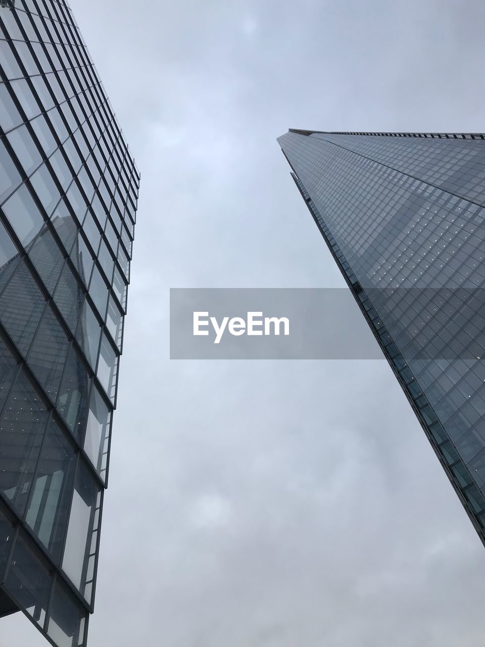 Low angle view of modern building against sky