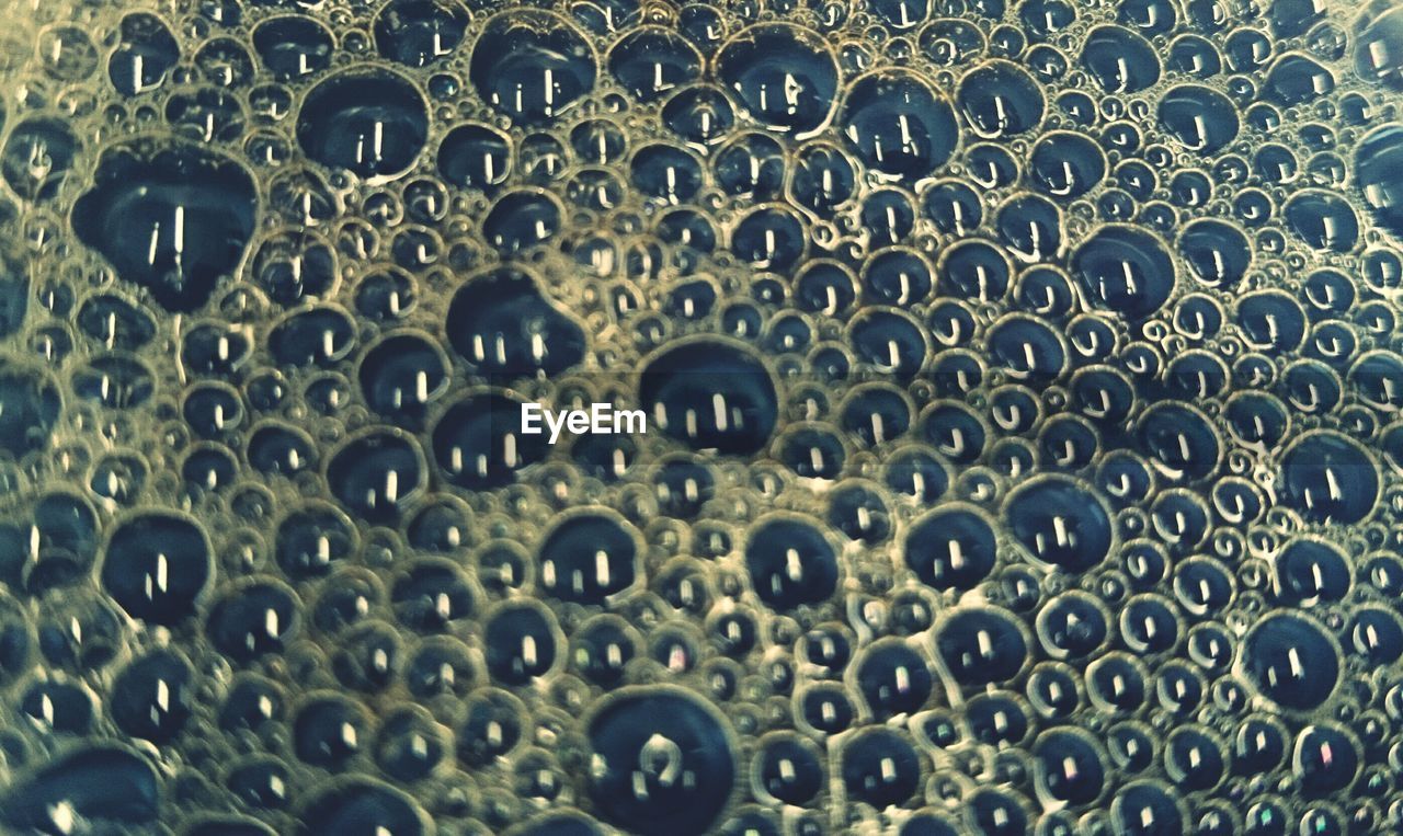 Full frame shot of bubbles