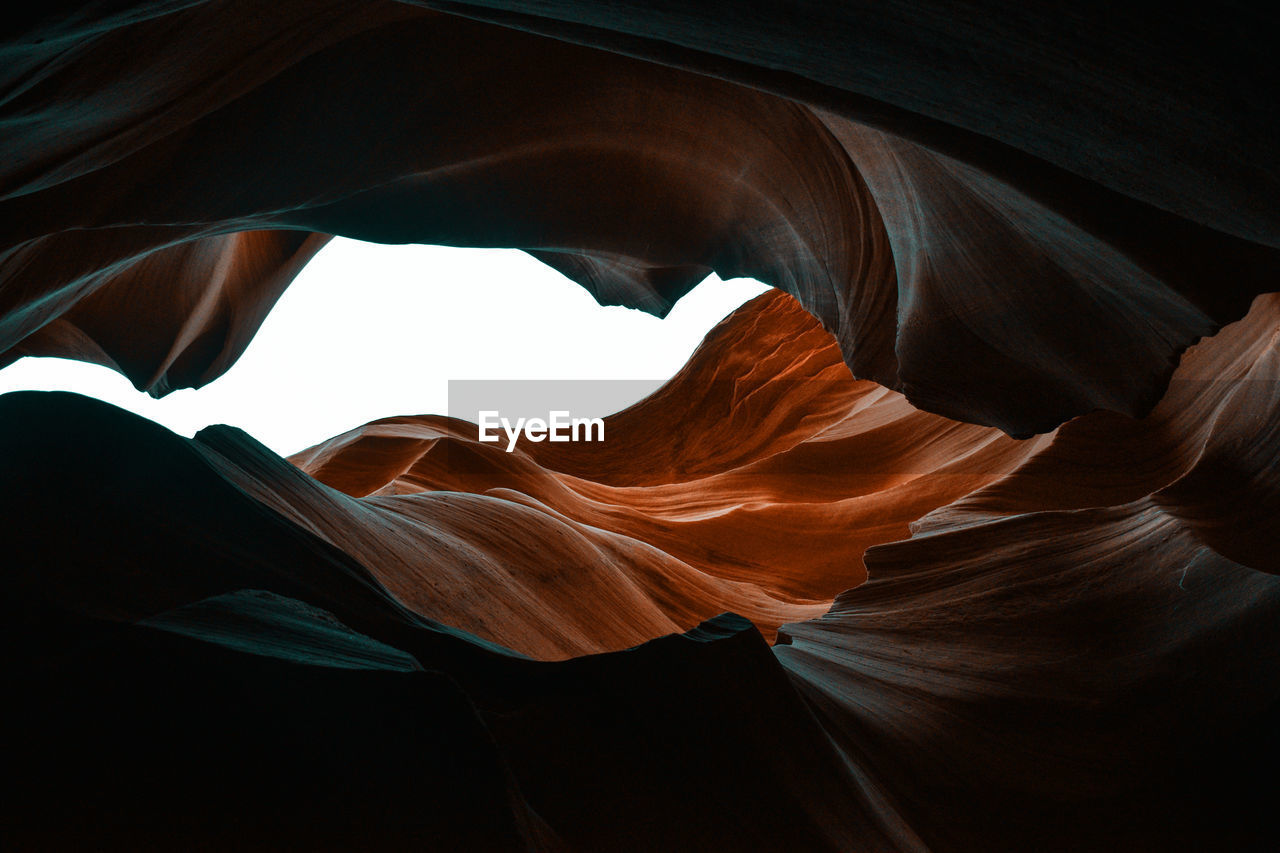 LOW ANGLE VIEW OF ROCK CANYON