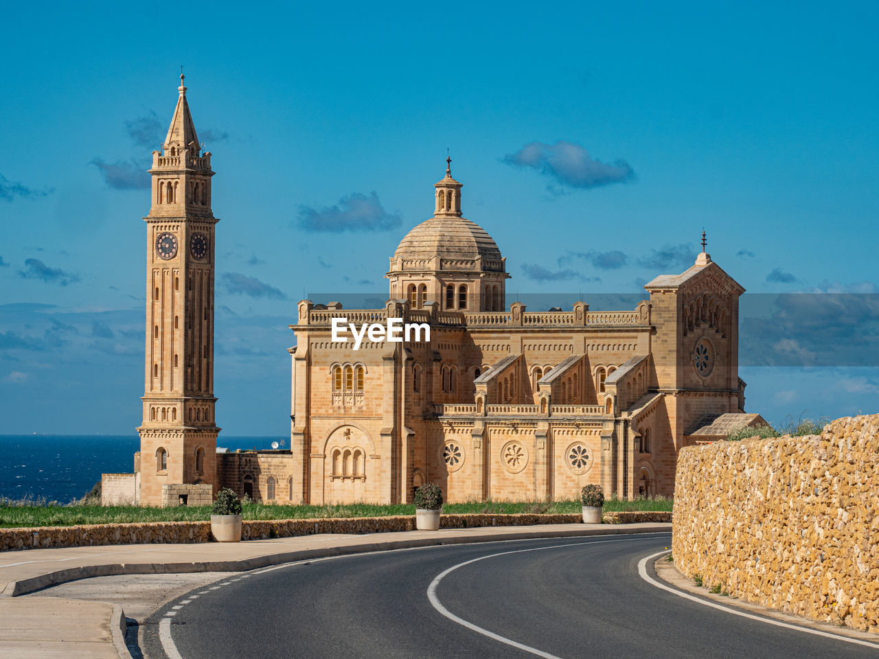 CATHEDRAL AGAINST BLUE SKY