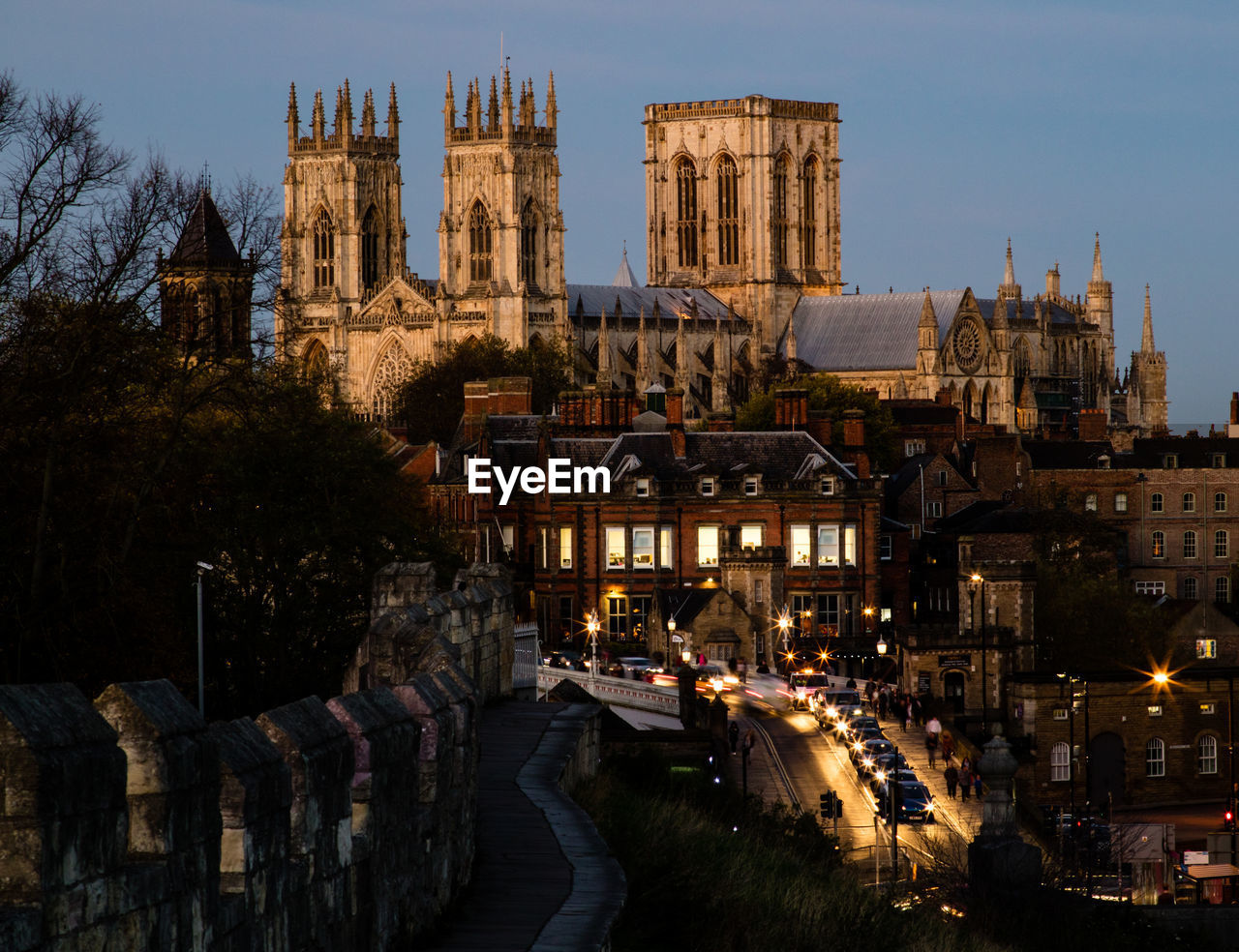 Cathedral against sky during sunset