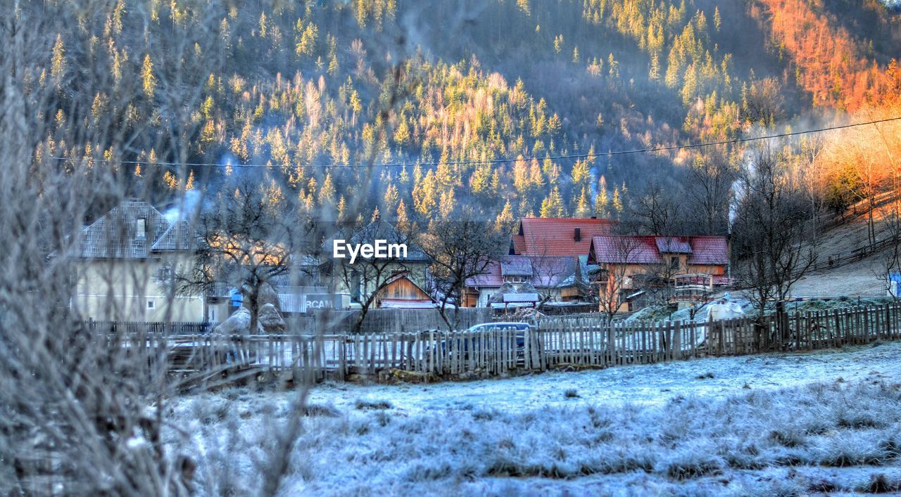 VIEW OF SNOW COVERED FIELD