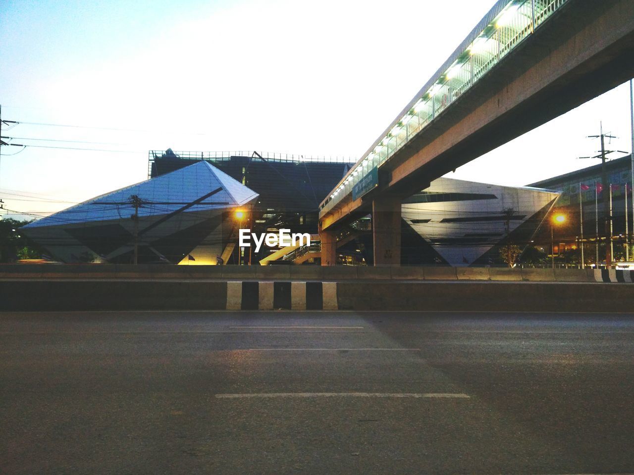 VIEW OF ILLUMINATED BRIDGE