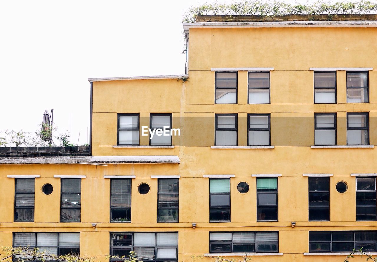 Low angle view of apartment building