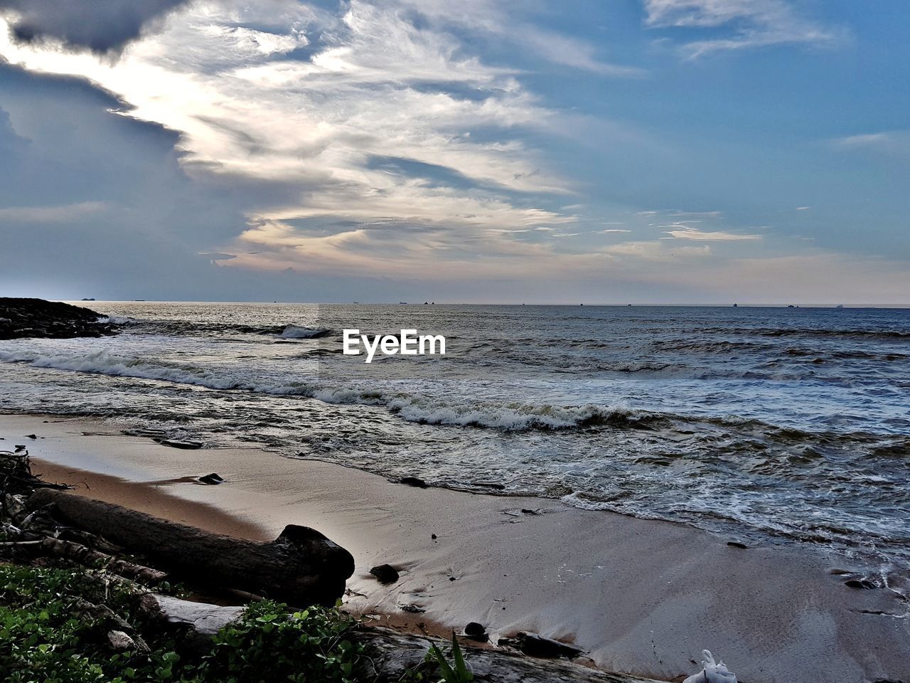 Scenic view of sea against sky