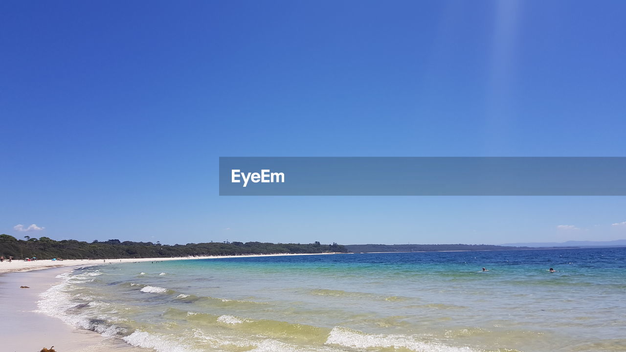 SCENIC VIEW OF SEA AGAINST BLUE SKY