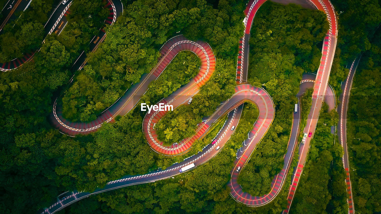 A winding, dangerous mountain road