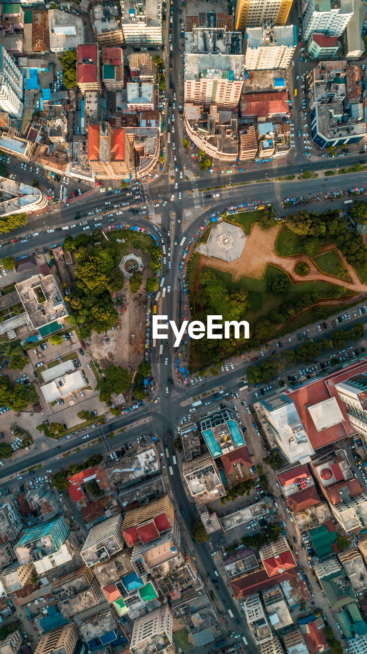 Aerial view of the haven of peace, city of dar es salaam