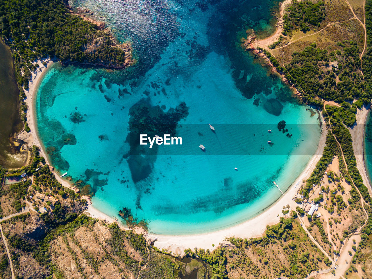 High angle view of swimming pool