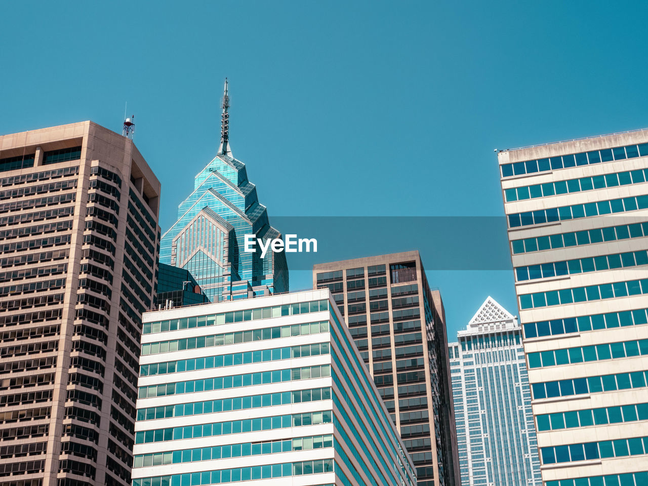 Skyscrapers and liberty place in philadelphia, pennsylvania, usa