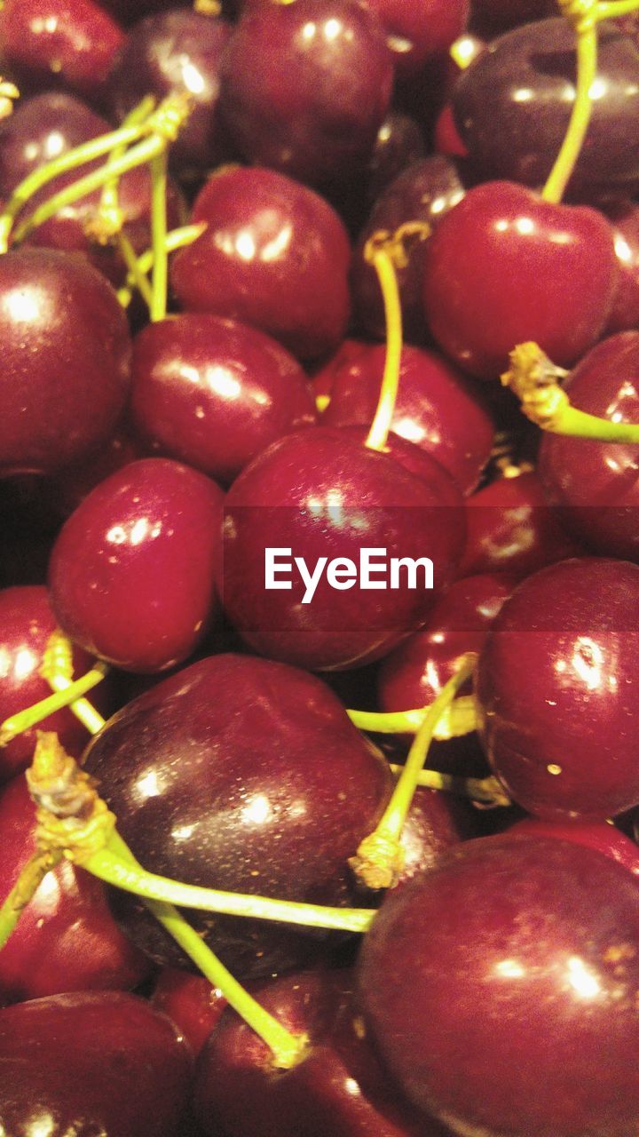 CLOSE-UP OF RED FRUITS