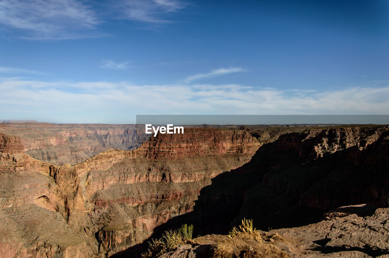 Rocky landscape against the sky