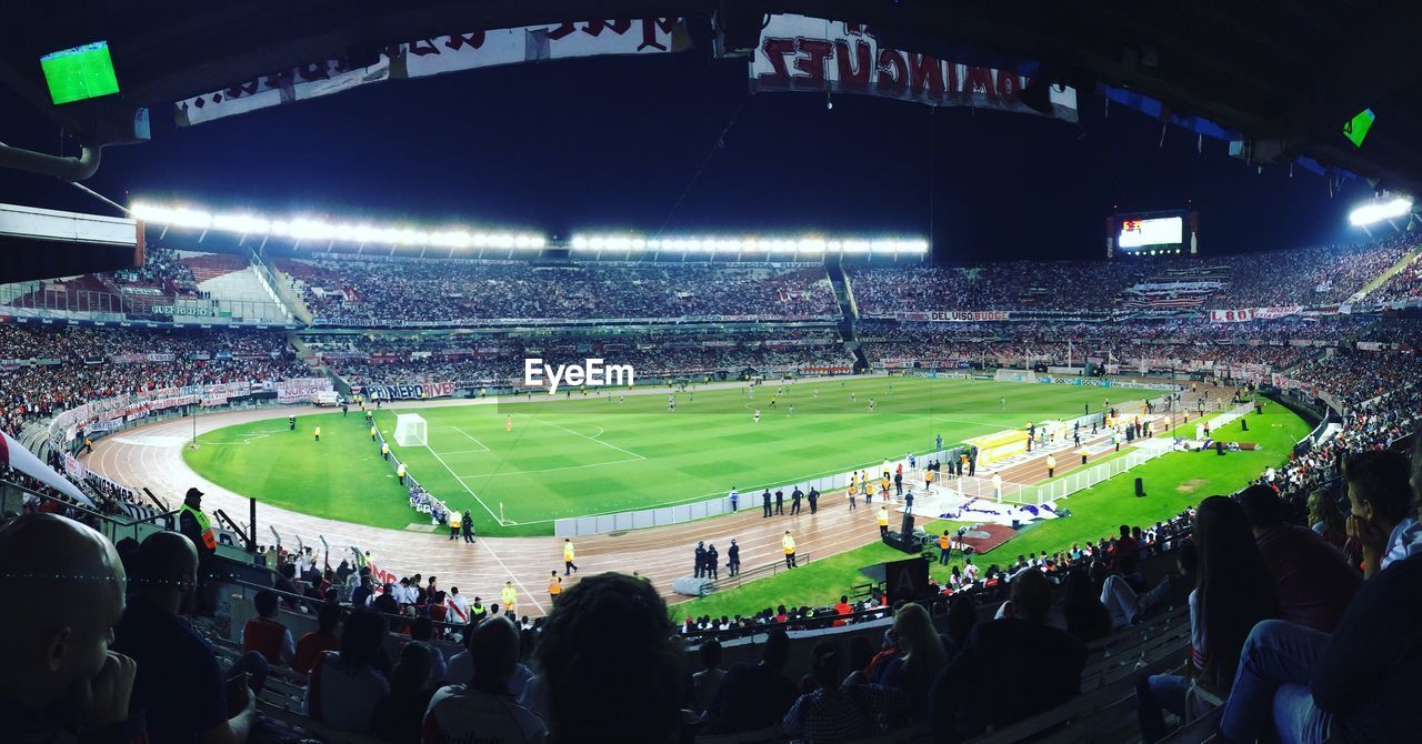 CROWD ON SOCCER FIELD