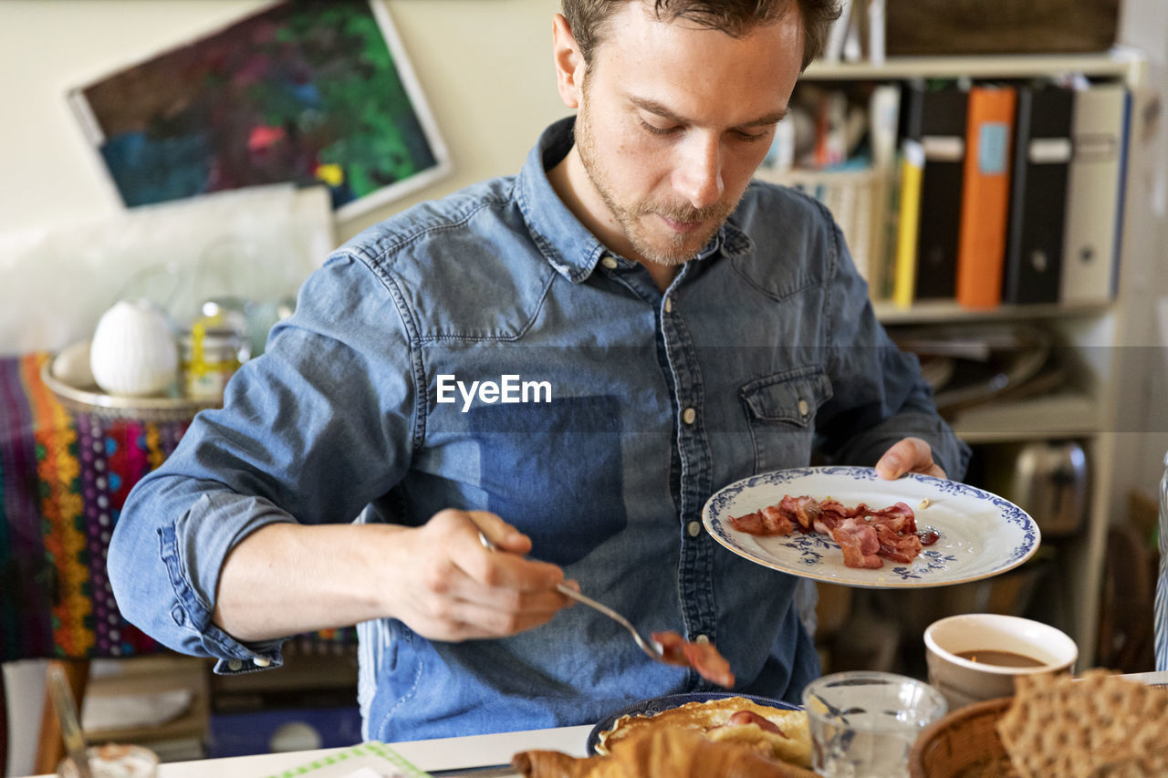 Man at table