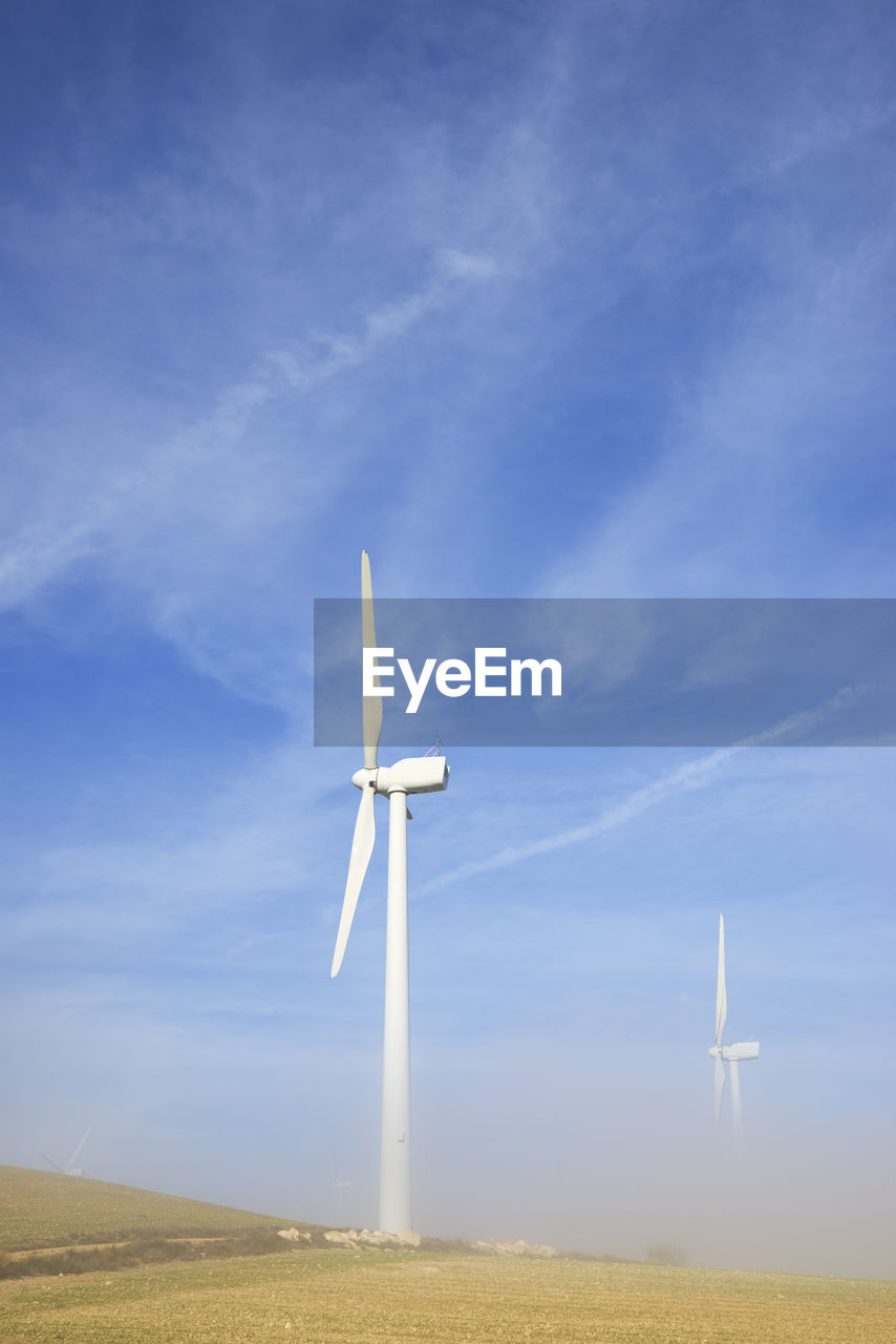 Wind turbines for sustainable energy production in spain.