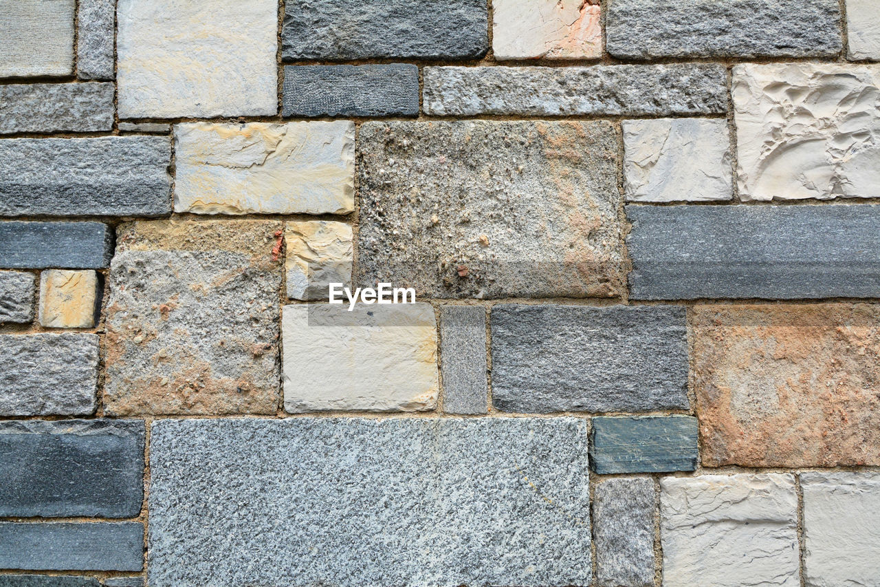 Full frame shot of stone wall