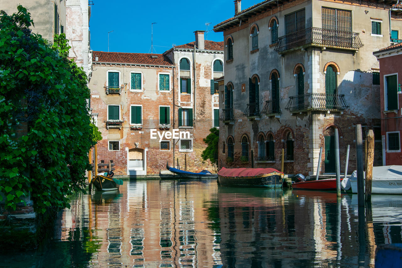 REFLECTION OF BUILDINGS ON CANAL